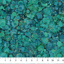 Load image into Gallery viewer, Northcott - Midas Touch - Teal Bubble Texture - 1/2 YARD CUT
