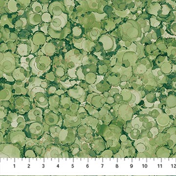 Northcott - Midas Touch - Green Bubble Texture - 1/2 YARD CUT