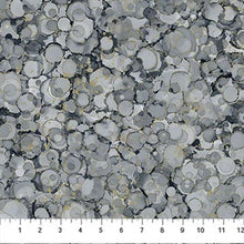 Load image into Gallery viewer, Northcott - Midas Touch - Dark Grey Bubble Texture - 1/2 YARD CUT
