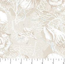 Load image into Gallery viewer, Northcott - Sea Breeze - Shells Cream - 1/2 YARD CUT
