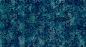 Northcott - Sea Breeze - Coral Dark Blue - 1/2 YARD CUT