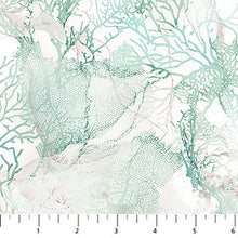 Load image into Gallery viewer, Northcott - Sea Breeze - Coral Seafoam - 1/2 YARD CUT
