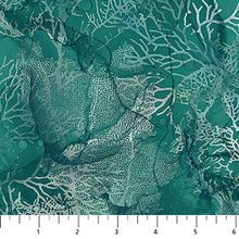 Load image into Gallery viewer, Northcott - Sea Breeze - Coral Teal - 1/2 YARD CUT
