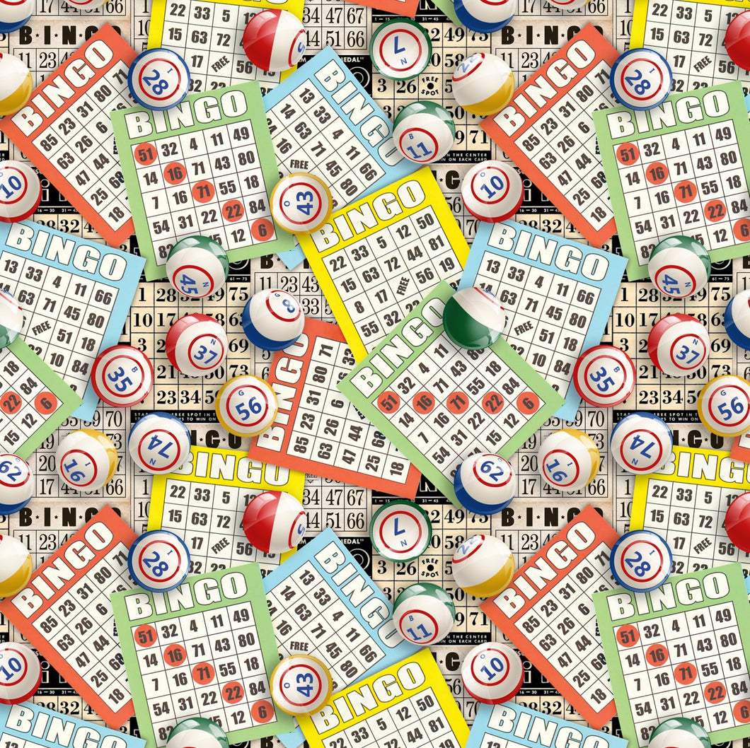 David's Textiles - Vintage Bingo - 1/2 YARD CUT