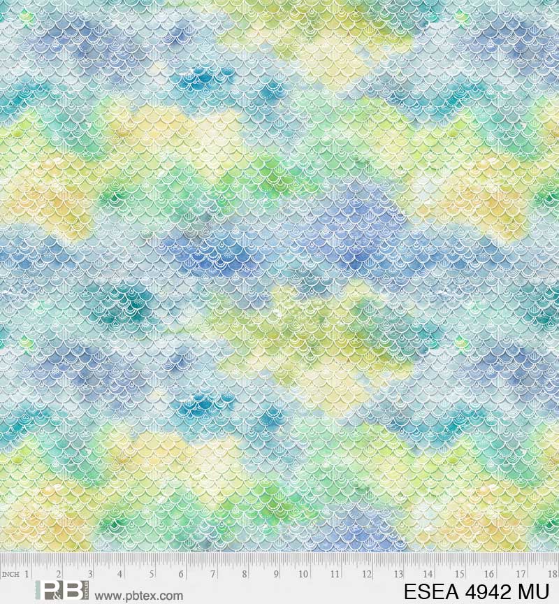 P&B Textiles - Enchanted Seas - Pirate Color - 1/2 YARD CUT