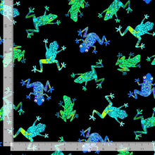 Load image into Gallery viewer, Timeless Treasures - Cute Tossed Frogs - 1/2 YARD CUT
