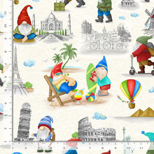 Load image into Gallery viewer, Timeless Treasures - Roaming Gnome - 1/2 YARD CUT
