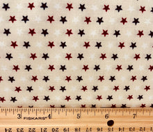 Load image into Gallery viewer, Wilmington Prints - Hearts Anthem - Cream Stars All Over - 1/2 YARD CUT
