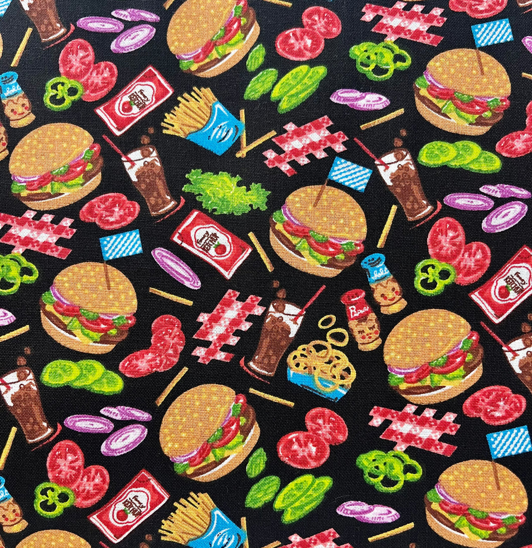 Fabric Traditions - Diner Food - 1/2 YARD CUT