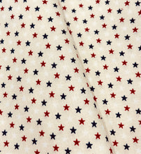 Load image into Gallery viewer, Wilmington Prints - Hearts Anthem - Cream Stars All Over - 1/2 YARD CUT
