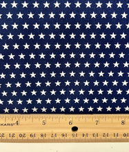 Load image into Gallery viewer, Wilmington Prints - Hearts Anthem - Blue Stars All Over - 1/2 YARD CUT
