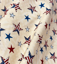 Load image into Gallery viewer, Wilmington Prints - Hearts Anthem - Beige Star Toss - 1/2 YARD CUT
