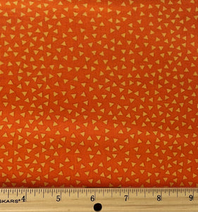 RJR - Pow Wow Wow - Confetti Orange - 1/2 YARD CUT