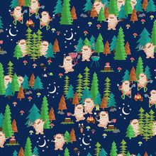 Load image into Gallery viewer, Timeless Treasures - Under the Stars - Camping Under the Stars - 1/2 YARD CUT
