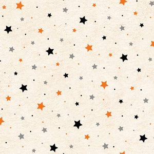 P&B Textiles - Happy Haunting - Tossed Stars - 1/2 YARD CUT
