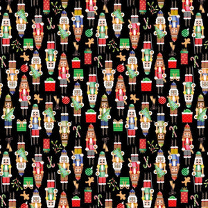 Timeless Treasures - Nutcrackers - 1/2 YARD CUT