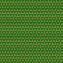 Load image into Gallery viewer, Timeless Treasures - Holiday Blenders - Christmas Tree Geo Metallic Green - 1/2 YARD CUT
