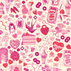 Art Gallery Fabrics - Love Struck - Love All Around - 1/2 YARD CUT