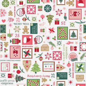 Kimberbell - A Quilty Little Christmas - Merry Mail - 1/2 YARD CUT