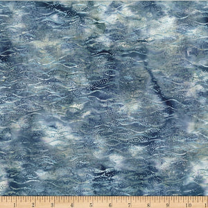 Hoffman - Jelly Fish Batiks - Sand Texture Ice - 1/2 YARD CUT