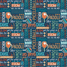 Load image into Gallery viewer, P&amp;B Textiles - Pickleball Champ - 4-Way Text - 1/2 YARD CUT
