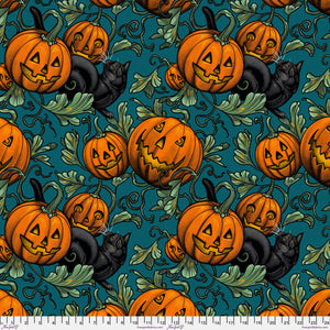 Freespirit - Storybook Halloween - Pumpkin Patch - 1/2 YARD CUT