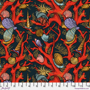 Freespirit - Mariana - Coral Critters - 1/2 YARD CUT