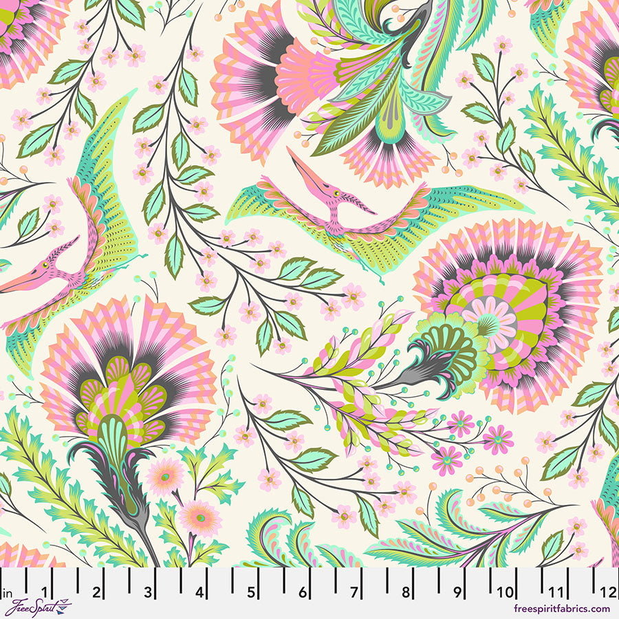 Tula Pink - Roar! - Wing It Blush - 1/2 YARD CUT