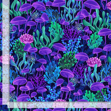 Load image into Gallery viewer, Timeless Treasures - Electric Ocean - Electric Coral Life - 1/2 YARD CUT
