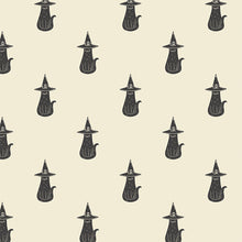 Load image into Gallery viewer, Art Gallery - Spooky &#39;n Witchy - Purrfectly Witchy - 1/2 YARD CUT
