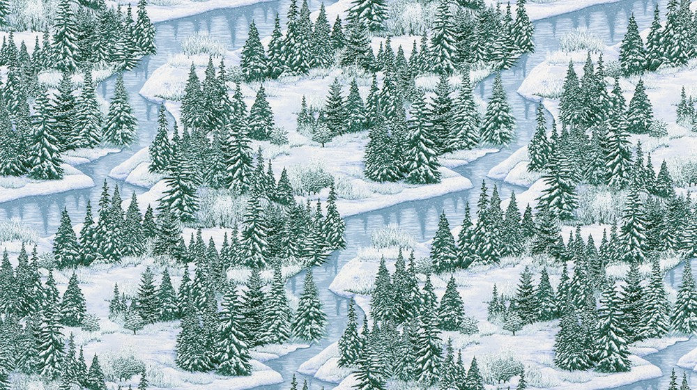 Robert Kaufman - Snowy Brook - Main Day - 1/2 YARD CUT