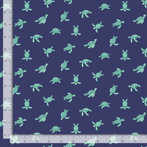 Dear Stella - Make Waves - Turtley Cool - 1/2 YARD CUT