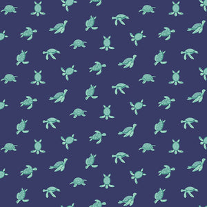 Dear Stella - Make Waves - Turtley Cool - 1/2 YARD CUT