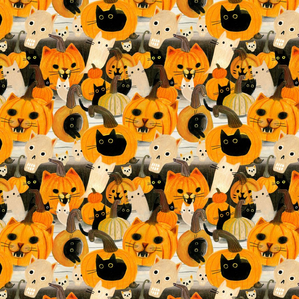 Dear Stella - Meowloween - 1/2 YARD CUT