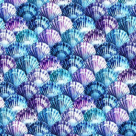 Hoffman - Tides of Color - Seashell Cerulean - 1/2 YARD CUT