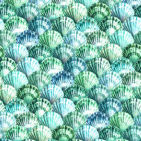 Hoffman - Tides of Color - Seashell Seaglass - 1/2 YARD CUT