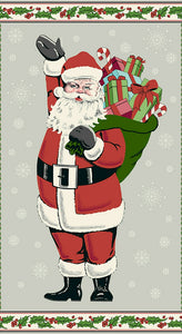 Andover Prints - Retro Hoho Santa Panel - 23" x 43"