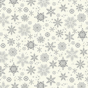 Andover Prints - Scandi - Snowflakes Gray - 1/2 YARD CUT