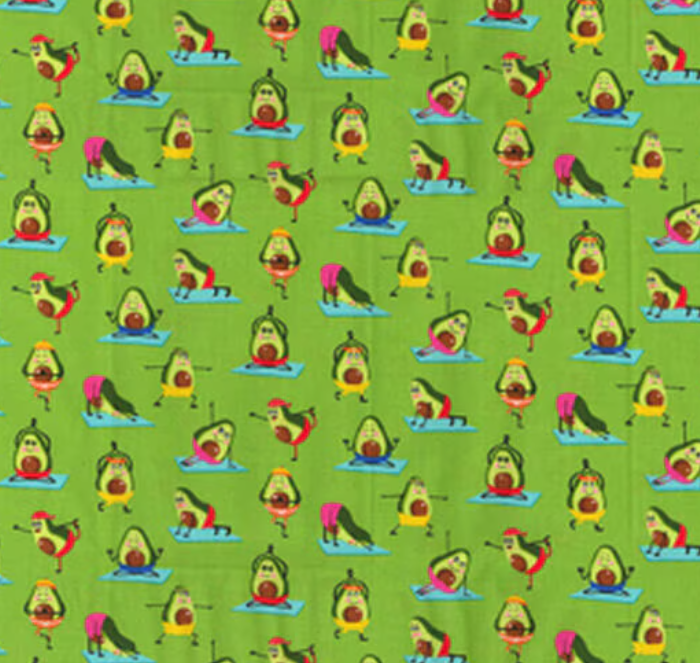 Fabric Traditions - Avocado Yoga - 1/2 YARD CUT