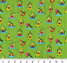 Load image into Gallery viewer, Fabric Traditions - Avocado Yoga - 1/2 YARD CUT
