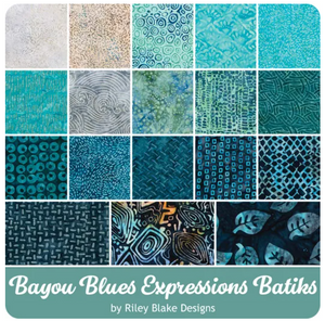 Expressions Batiks - Bayou Blues - Fat Quarter Bundle