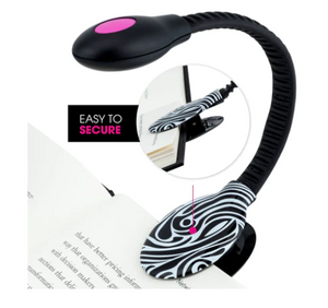 Black and White Marble Rechargeable LED Reading Light