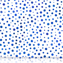 Load image into Gallery viewer, QT Fabrics - Blossoms of Blue - Dots - 1/2 YARD CUT
