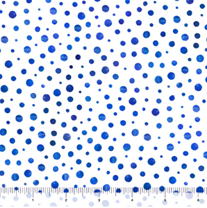 QT Fabrics - Blossoms of Blue - Dots - 1/2 YARD CUT