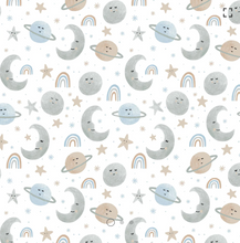 Load image into Gallery viewer, Camelot - Twinkle Twinkle Little Star - Love You to the Moon Blue - 1/2 YARD CUT
