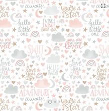 Load image into Gallery viewer, Camelot - Twinkle Twinkle Little Star - Love You So Blush - 1/2 YARD CUT
