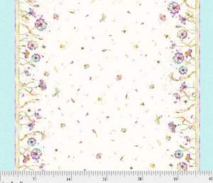 P&B Textiles - Boots and Blooms - Double Border - 1/2 YARD CUT