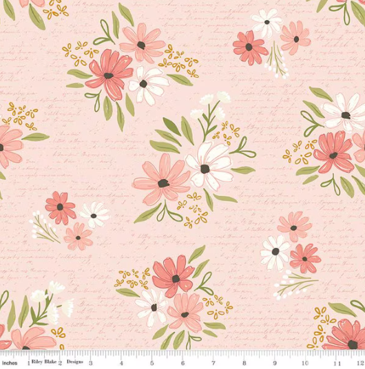 Riley Blake - Between the Pages - Main Ballerina - 1/2 YARD CUT ...