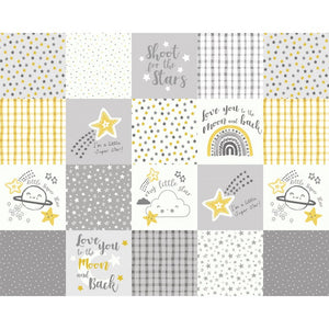 Michael Miller - To the Moon & Back - My Little Star Patch - 1/2 YARD CUT