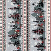 Load image into Gallery viewer, Michael Miller - Oh Deer! Winter is Here - Forest Friends Stripe - 1/2 YARD CUT
